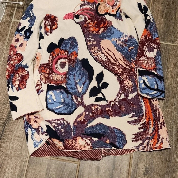 ANTHROPOLOGIE ▪️’Sleeping in Snow’‎ Foret Cardigan Sweater. Rare - Picture 3 of 8